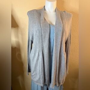 Faded Glory Women's Light Gray Cardigan